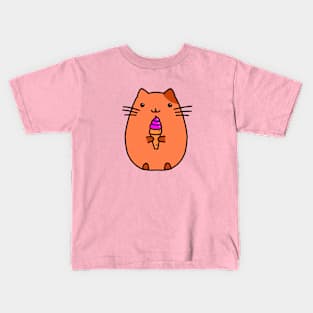 cat icecream Kids T-Shirt